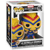 Marvel Luchadores La Estrella Cosmica Captain Marvel Pop! Vinyl Figure